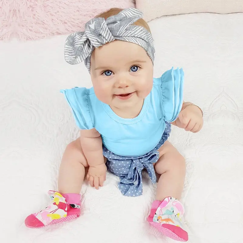 Детское боди для малыша цельное летнее хлопковое белое 5 видов цветов ребенка