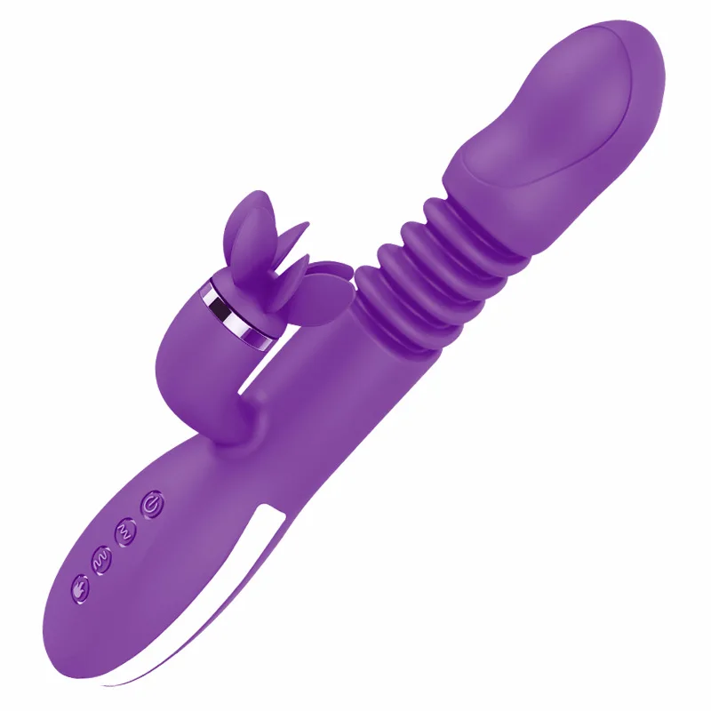 Эротический нагревательный Thrusting кролик вибратор водостойкий вращающийся
