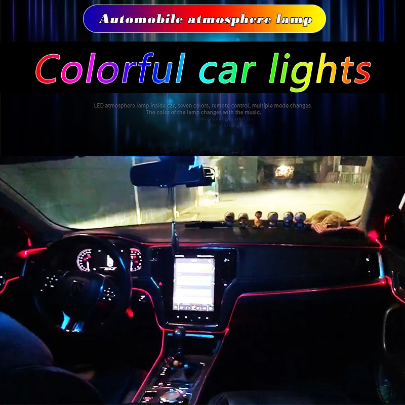 Новый звуковой активный EL неоновый провод полосы света RGB светодиодный свет