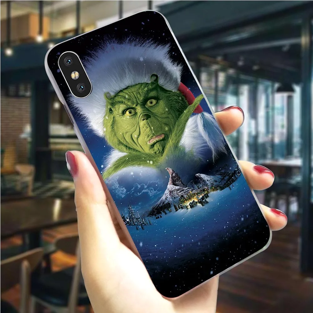K1034605 Monster Grinch палантин чехол для телефона с рождественским рисунком для iPhone 6S чехол 5 5S SE 6/6 6S Plus 7 8/7 10 Plus X XS XR Xs Max жесткий чехол - Цвет: K1034605
