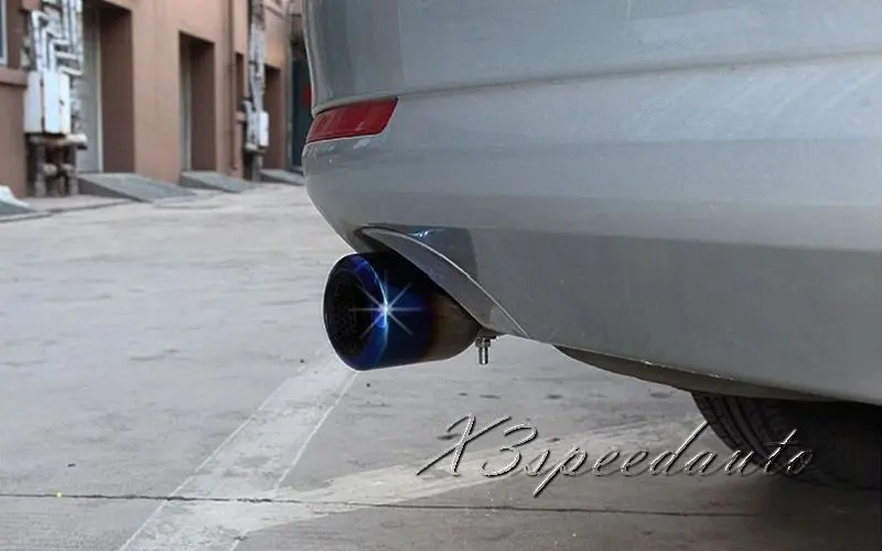 Бесплатная доставка нержавеющая сталь 2 шт. синий наконечник глушителя для Land Rover