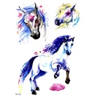 5 шт., водонепроницаемые Временные татуировки Лошадь Swift