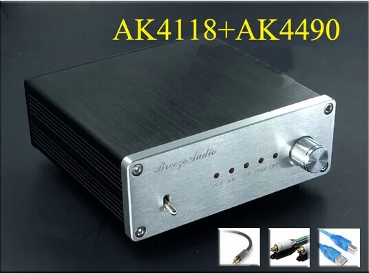 Готовый усилитель AK4490+ AK4118+ XMOS USB DAC декодер поддержка коаксиальный Оптический USB 192K 24BIT выходной усилитель