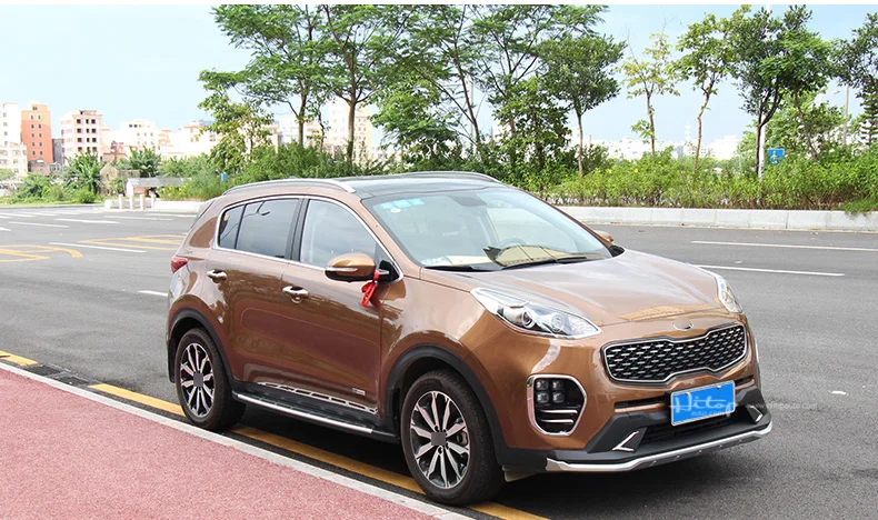 Горячее предложение для KIA new Sportage боковые шаги ходовая панель боковой бар-. Модернизированная модель, с яркими полосками, роскошный дизайн