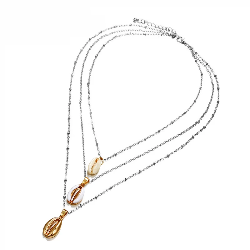 526ss-Necklace Hfarich Новое поступление, летние пляжные украшения, натуральный корпус, ожерелье-чокер для женщин, праздничные украшения - Окраска металла: 526ss-Necklace
