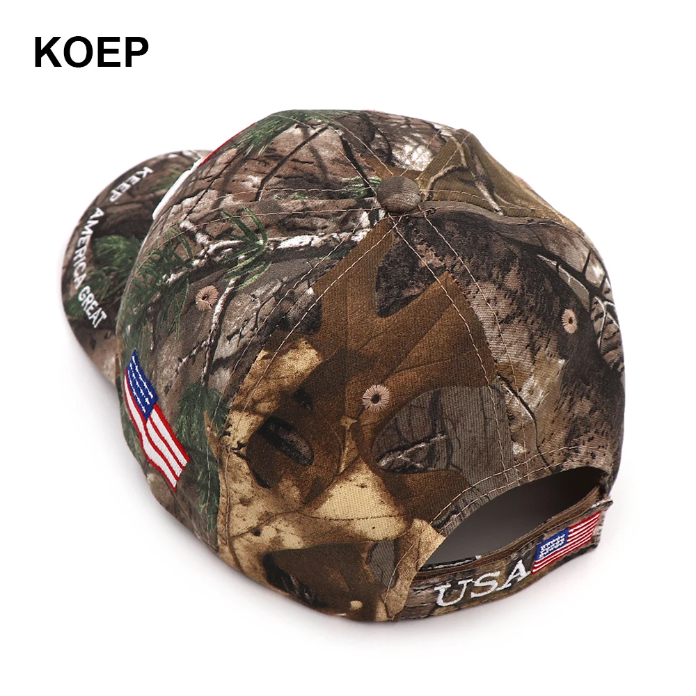 2020 Кепка Дональда Трампа камуфляжная бейсбольная кепка с флагом США