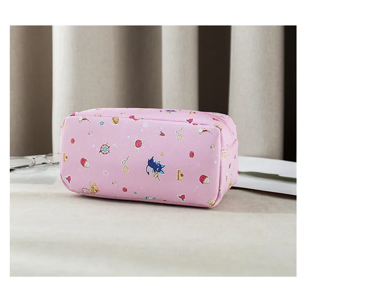 Аниме Captor KINOMOTO SAKURA, реквизит для косплея, полиуретановый чехол для ручки, сумка для хранения, для женщин и девочек, большая вместительность, многофункциональный клатч, Новинка