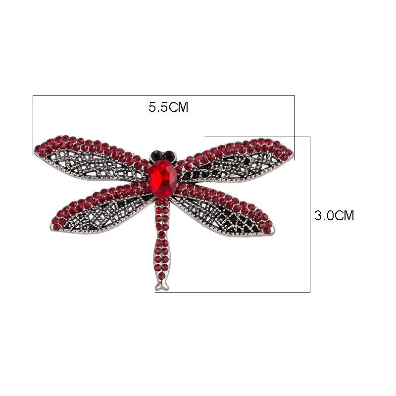 TDQUEEN Crystal Bee Brooches For Women Silver Color Metal Hijab Pins Jewelry Party New Dragonfly Butterfly Lapel Pin Broches | Украшения и