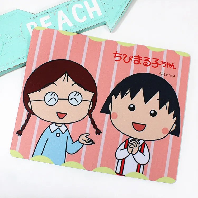 1 шт. Kawaii Japan Anime Maruko Momoko коврик для мыши украшения для дня рождения Детские держатели канцелярские коврики для мыши