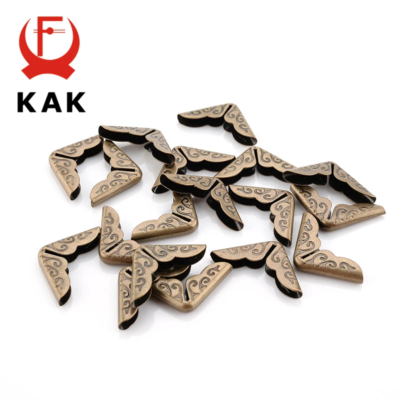 KAK 100 шт. 15x15x3 мм античная латунь металл Книга Скрапбукинг тетрадь Альбомы меню