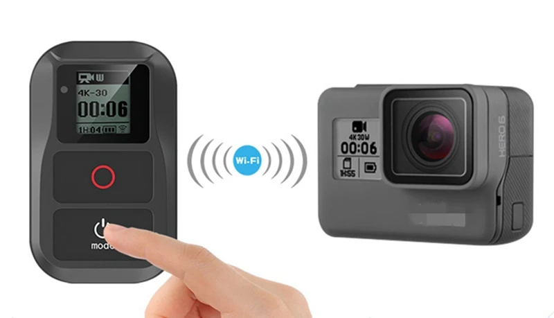 Универсальный Wifi Пульт дистанционного управления для Gopro Hero 8 7 Black 6 5 4 Session Go pro 5 6 3+ водонепроницаемый смарт-пульт дистанционного управления зарядный кабель комплекты