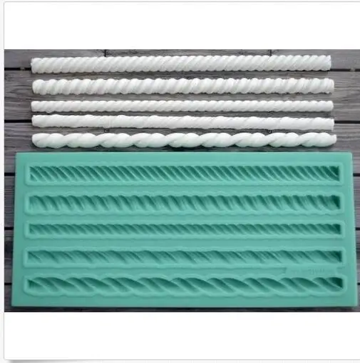 Силиконовые веревки Свадьба Рождество форма для украшения тортов мастикой diy