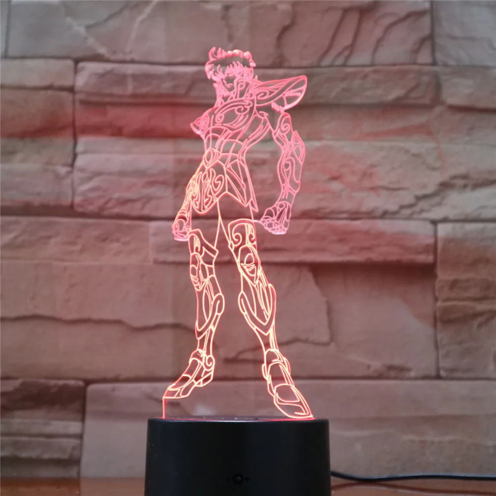 Фигурка Амина Saint Seiya светодиодный 3D светильник меняющий цвет детский ночник