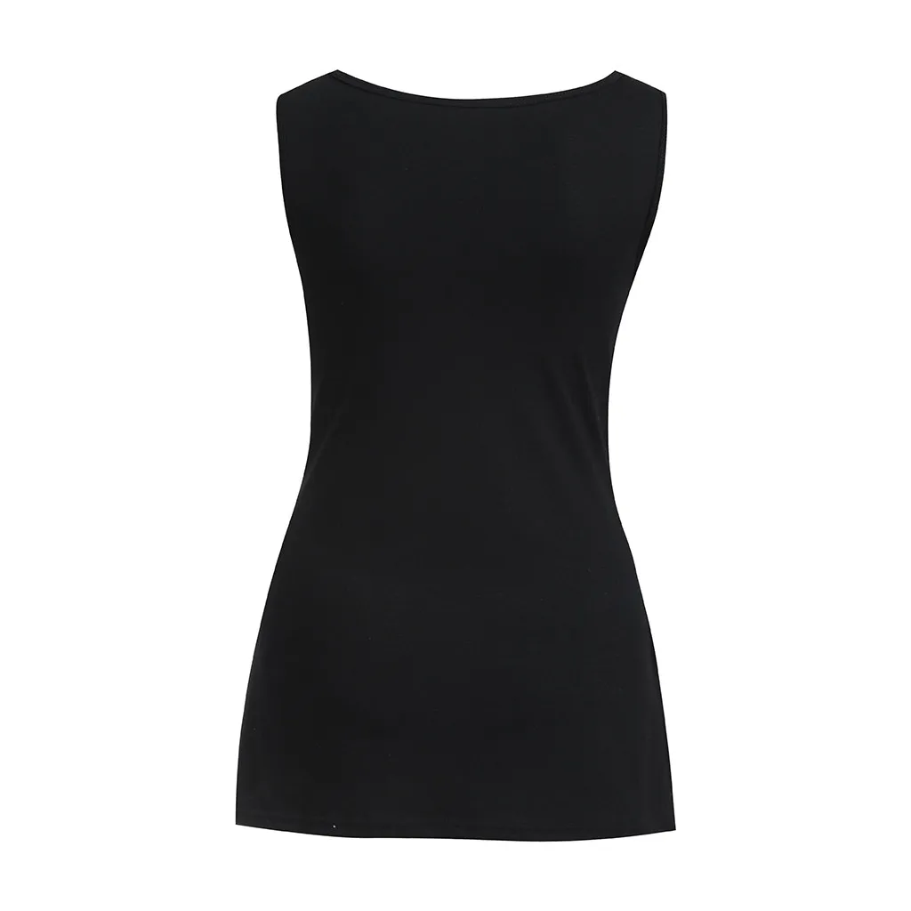 Женская блузка без рукавов с карманами кенгуру для грудного