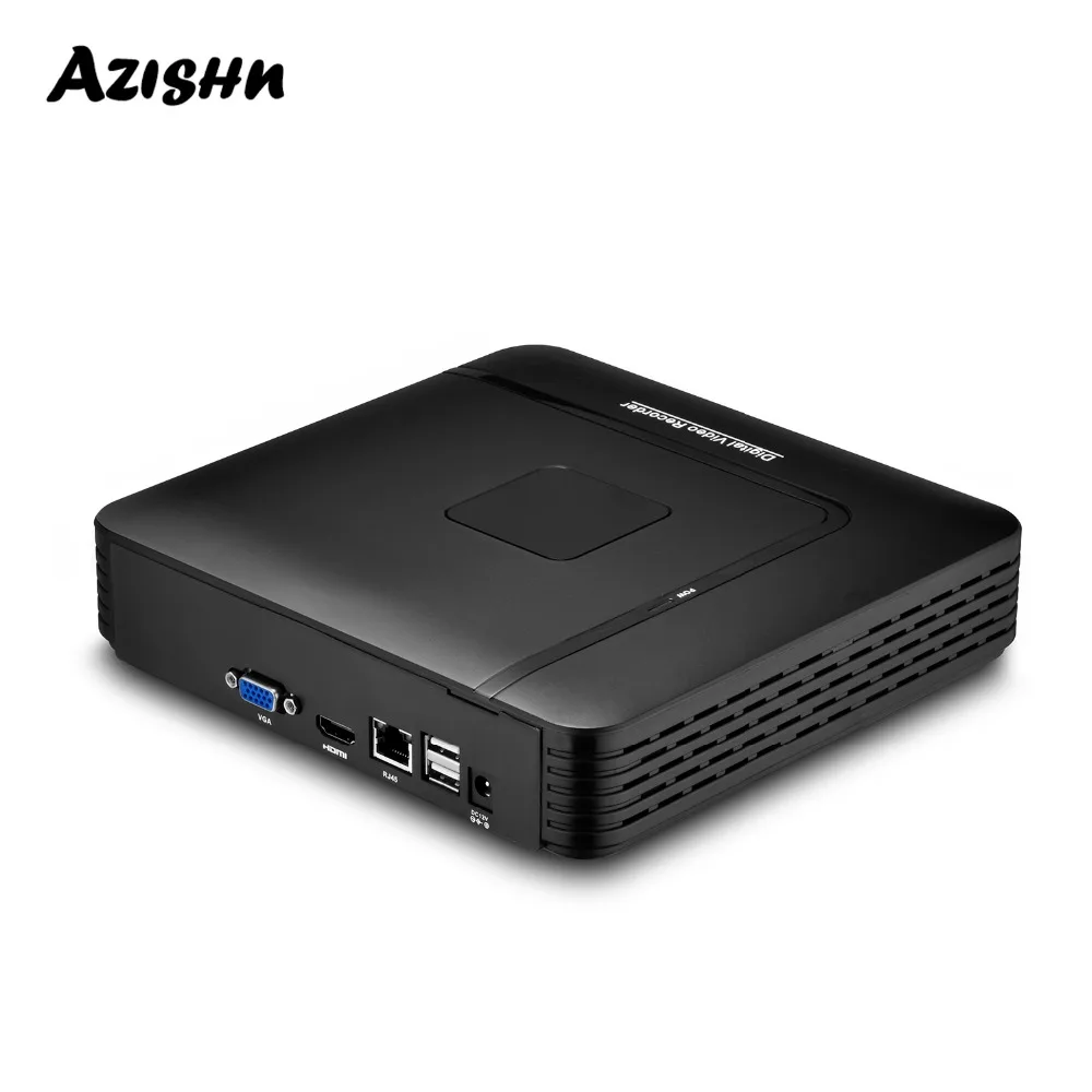 Камера видеонаблюдения AZISHN H.265, видеорегистратор с распознаванием лица, 16 каналов, 9 каналов, 4K, 8 Мп, Поддержка P2P, HDMI, VGA, FTP, XMEye - изображение