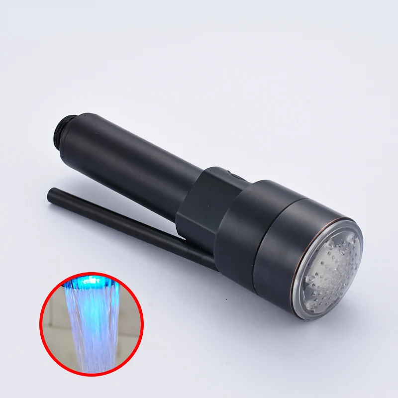 LED Style E Смеситель для кухни, сменный распылитель, смеситель для кухни, сменный распылитель воды, распылитель, выдвижная душевая головка - Цвет: LED Style E