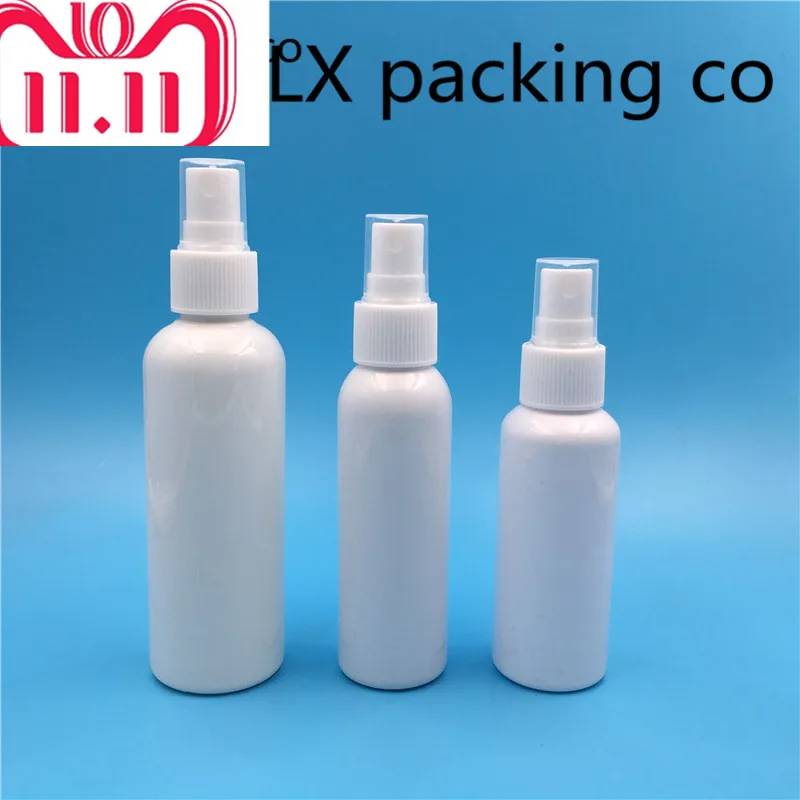 

Wholesale 1000 PCS 20ml white spray bottlesPlastic Perfume Bottles Empty Cosmetic Container Water Toner Bank