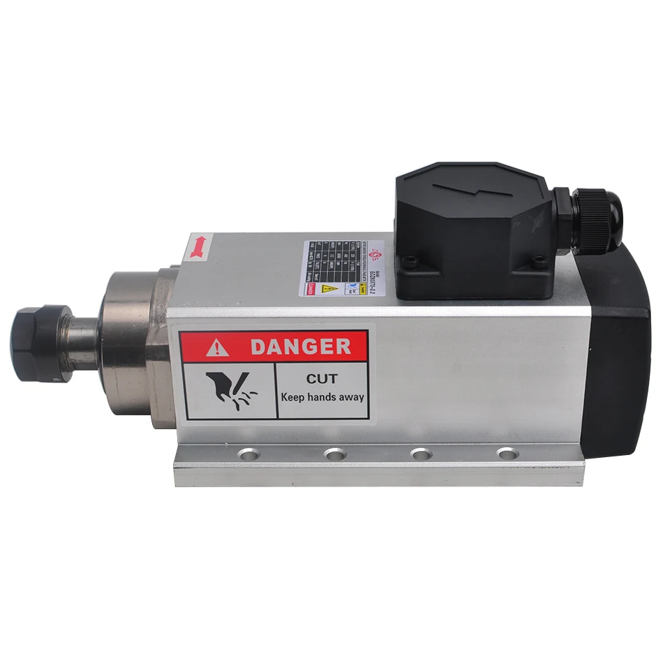 Мотор шпинделя 2.2KW CNC шпиндель ER20 цанговый патрон 2.2KW 220V VFD инвертор конвертер контроллер для бурения фрезерования