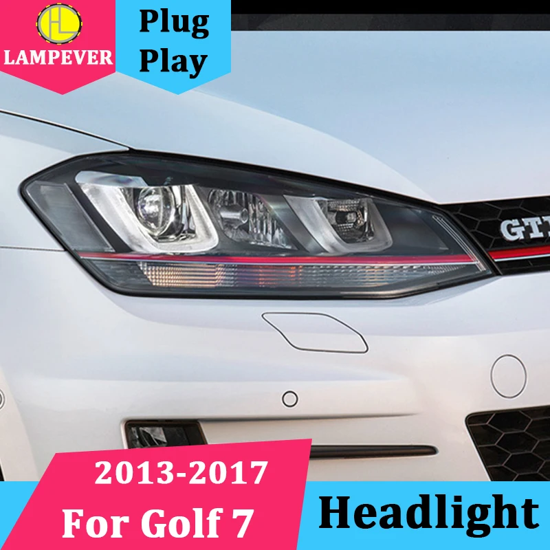 Автомобильная фара с дизайном GTI фары для VW Golf 7 Golf7 Mk7 светодиодный ные DRL