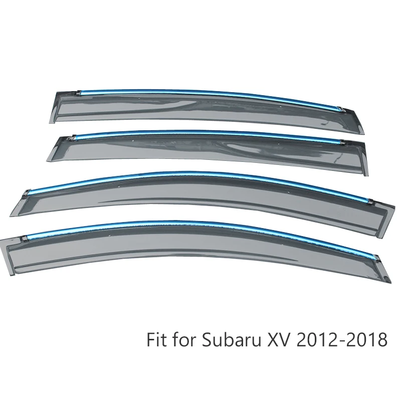 Atreus для Subaru XV 2012 2013 автомобильные аксессуары Дверная дым Окно Солнцезащитный козырек Обтекатели гвардии - Цвет: Subaru XV 2012-2018