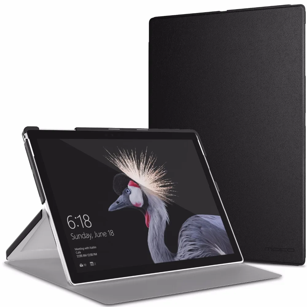 Чехол MoKo для Microsoft Surface Pro 7 Smart Slim Shell легкий подставка 6 /Pro 2017(Pro 5)/ LTE|Чехлы планшетов