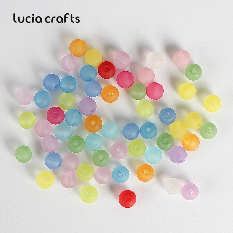 Круглые акриловые шарики Lucia Crafts 200 шт./лот 6 мм для изготовления ювелирных изделий