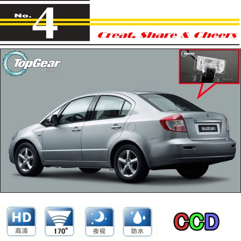 Для Suzuki SX4 SX 4 Sedan 2009 ~ 2011 Автомобильная камера заднего вида для PAL / NTSC использования
