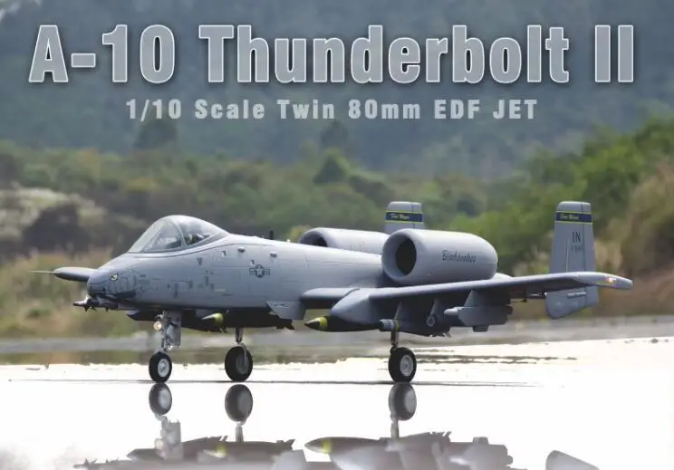 Окончательного Би Твин 80 мм EDF RC/реактивный самолет A10 A-10 PNP или комплект и сервоприводы