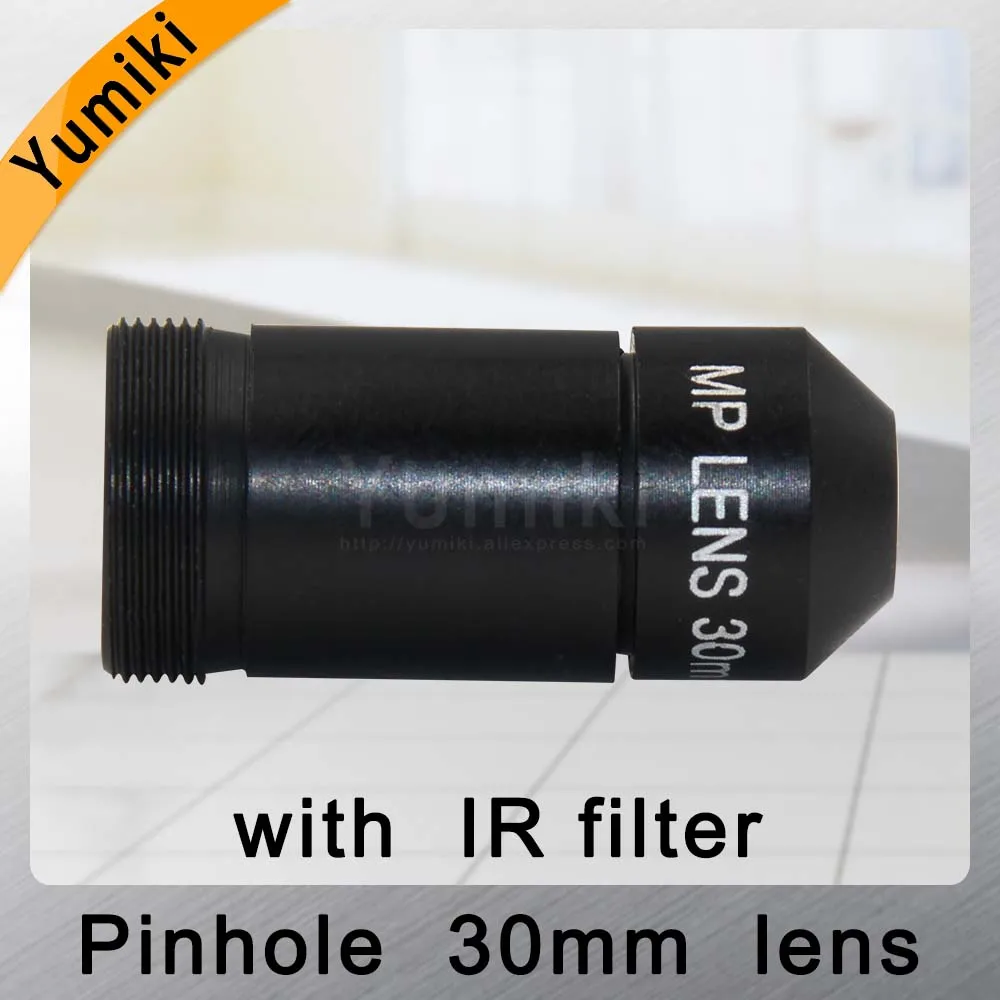 Yumiki HD CCTV Объектив Pinhole 30 мм M12 * 0 5 Mount 1/1/2 &quotF1.6 9 6 градусов для камер видеонаблюдения