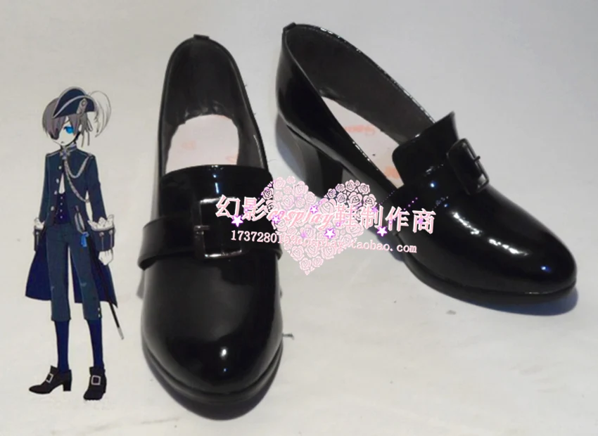 Обувь для косплея черного двореца Ciel Phantomhive H016|black butler ciel shoes|ciel phantomhive cosplay shoesciel shoes