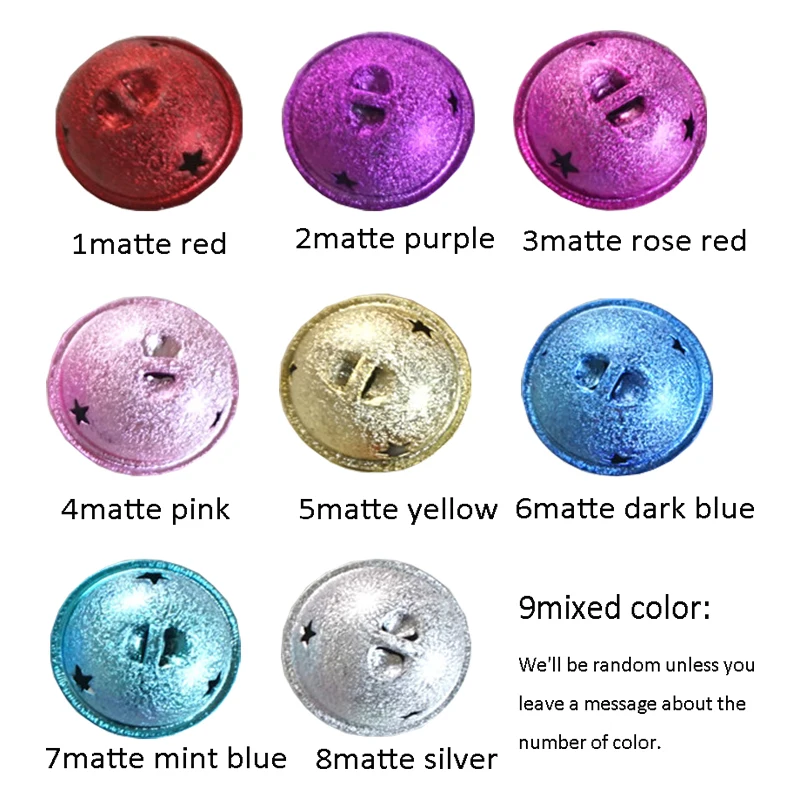 10PCS/LOT Matte Star Jingle Bell Pendant Decor DIY Christmas Tree Gifts party decorations | Дом и сад