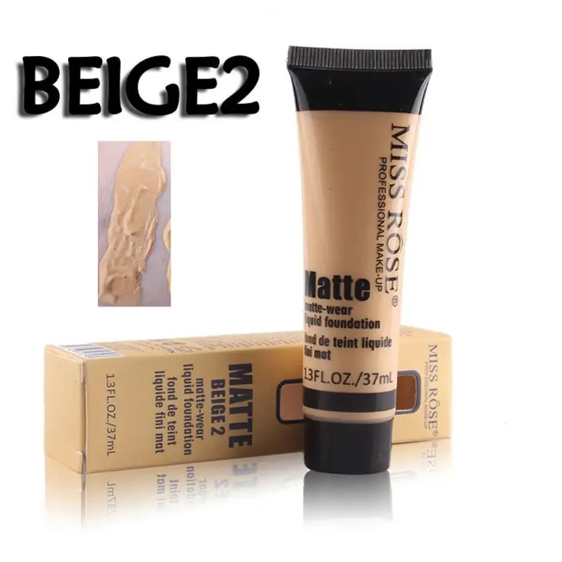MISS ROSE, 37 мл, Жидкая основа для макияжа, основа для макияжа - Цвет: BEIGE 2