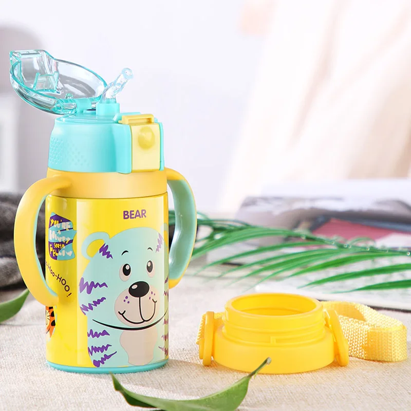 280 мл Детская кружка чашка для кормления ребенка термос бутылка из 304 нержавеющей
