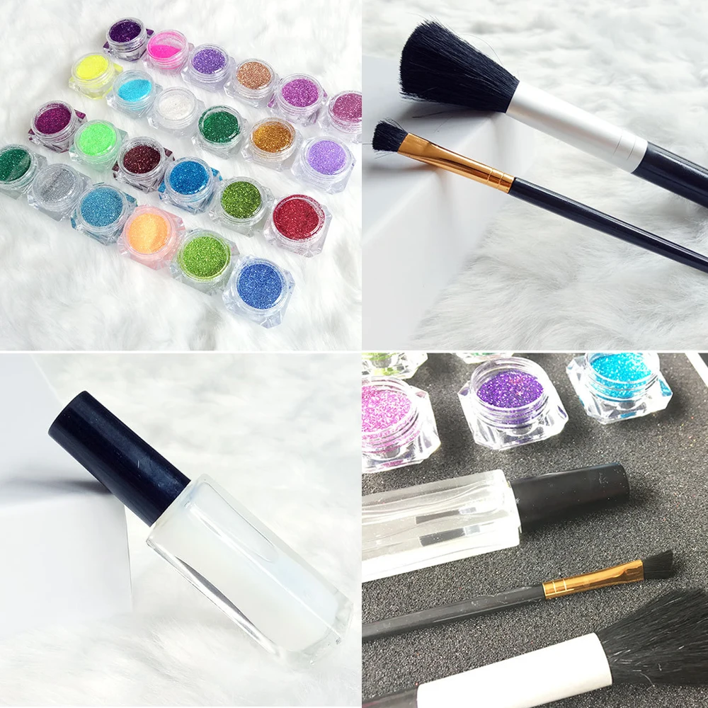 1 Набор Мерцающая блестящая пудра 24 цвета набор для татуировок временная