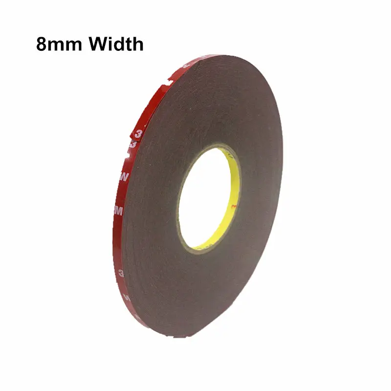 8mm width 3M Двухсторонняя клейкая лента для SMD 2835 3014 3528 5050 5630 WS2811 WS2812 SK6812B одноцветная RGB RGBW RGBWW Светодиодная лента - Испускаемый цвет: 8mm width
