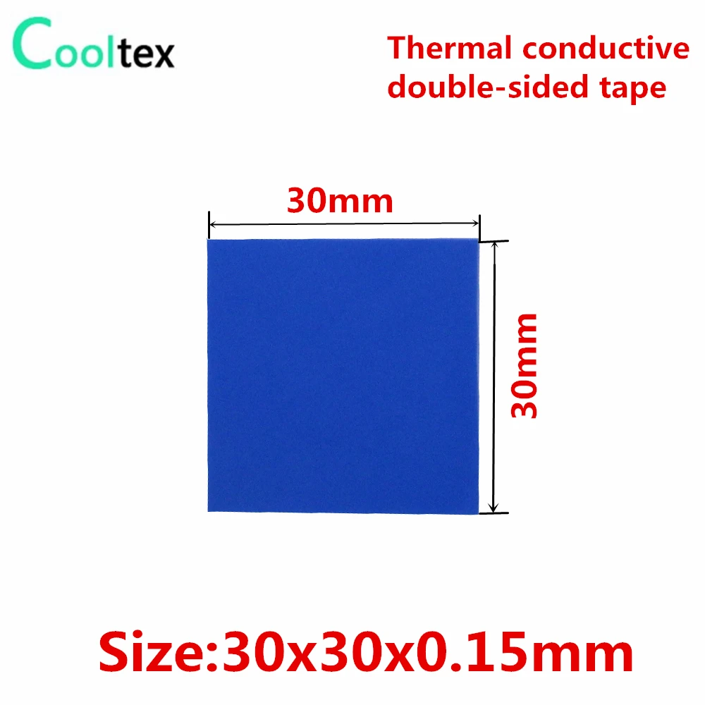 40pcs 30x30x0.15mm Thermally Conductive Adhesive Transfer Tapes Double Sided Stickers For Electronic Heatsink Cooling | Компьютеры и
