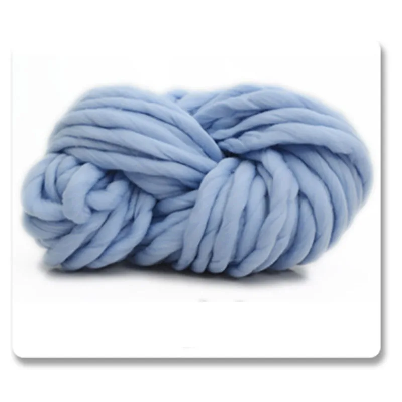 Blue Горячая Распродажа, 1 шт./пакет, несколько цветов, шерстяная пряжа для вязания, шерсть ручной работы, Вязаный рождественский подарок, шляпа своими руками, одеяло, шарф, носки - Цвет: Blue