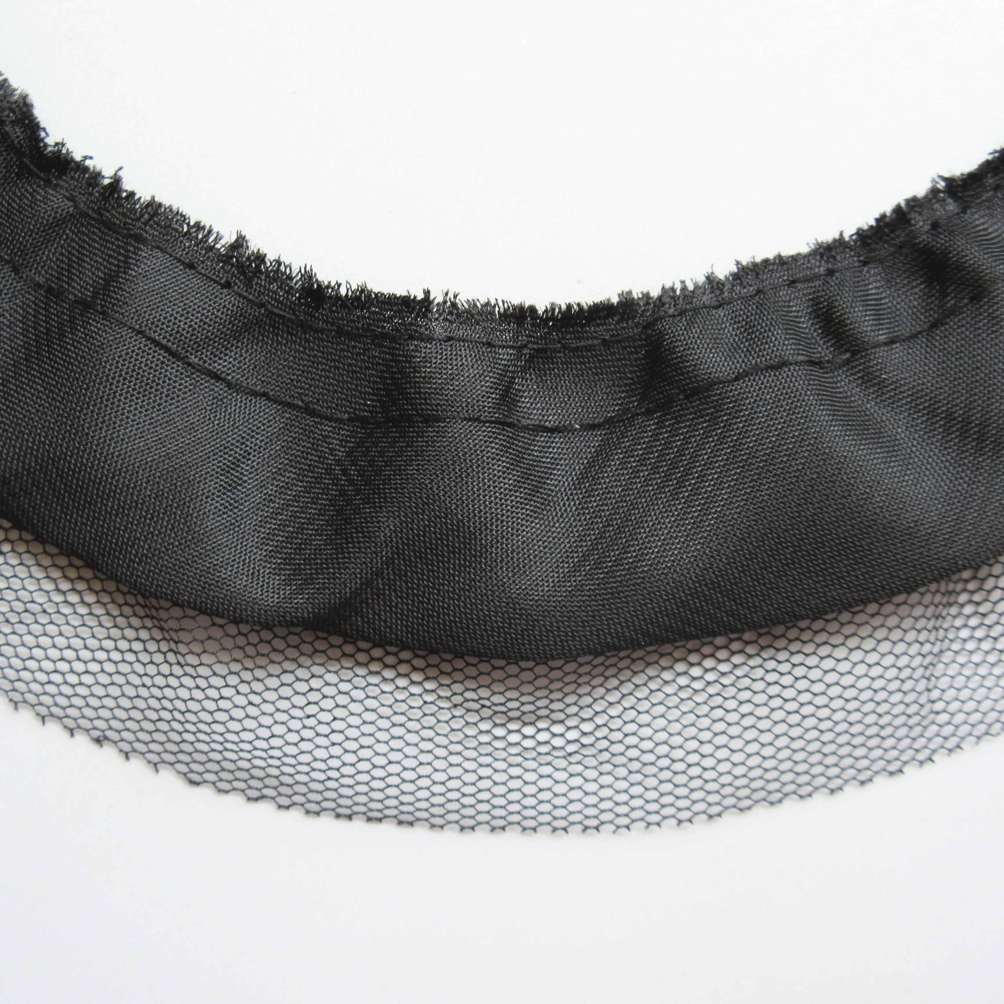 3 ярд 5 см черная плиссированная ткань собранная Сетка кружевная кромка отделка