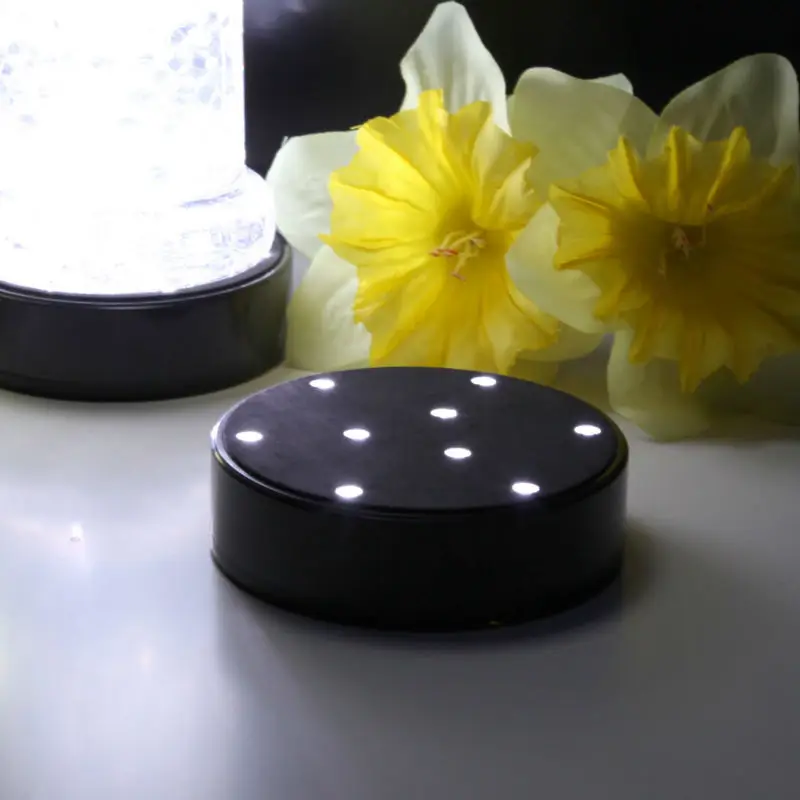 20 шт./лот 3AA на батарейках супер яркий белый светодиод Под вазой базовый свет 4