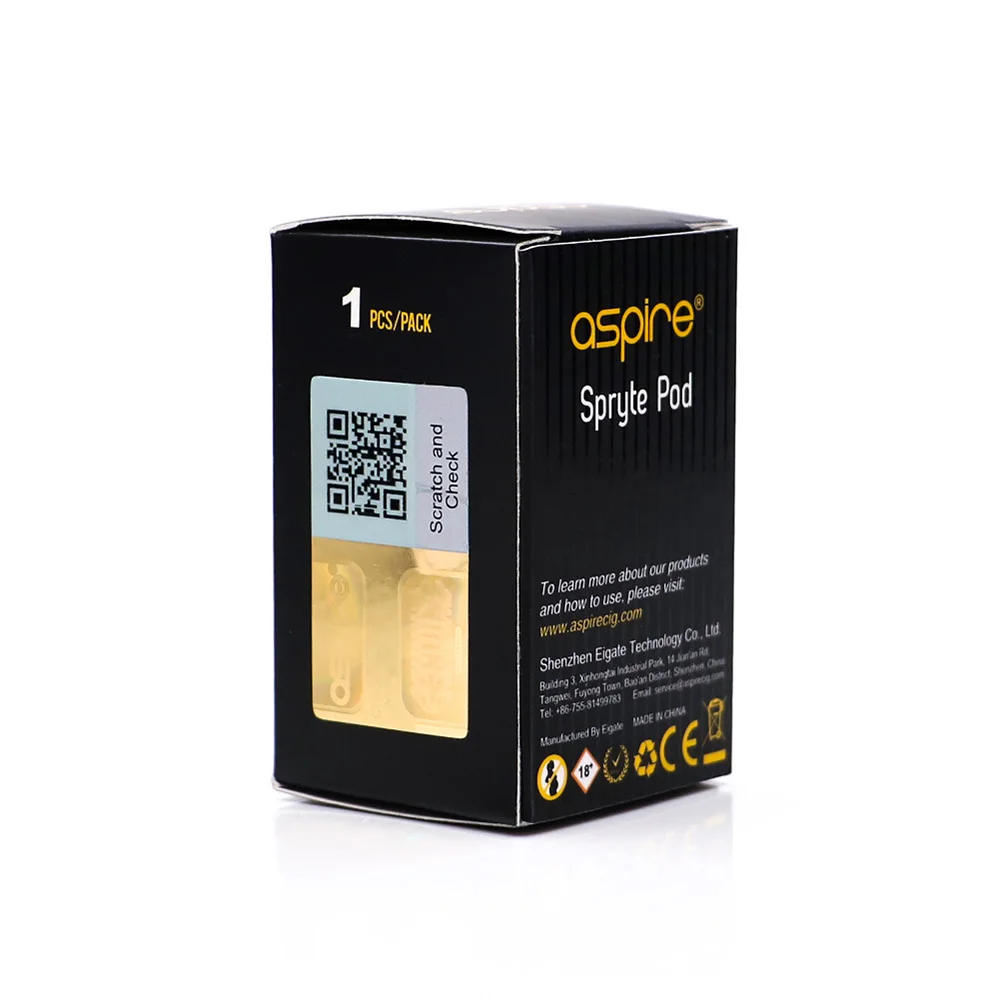 Aspire Spryte Pod Vape атомайзер 3 5 мл/2 мл TPD с BVC катушкой установлен Электронная сигарета