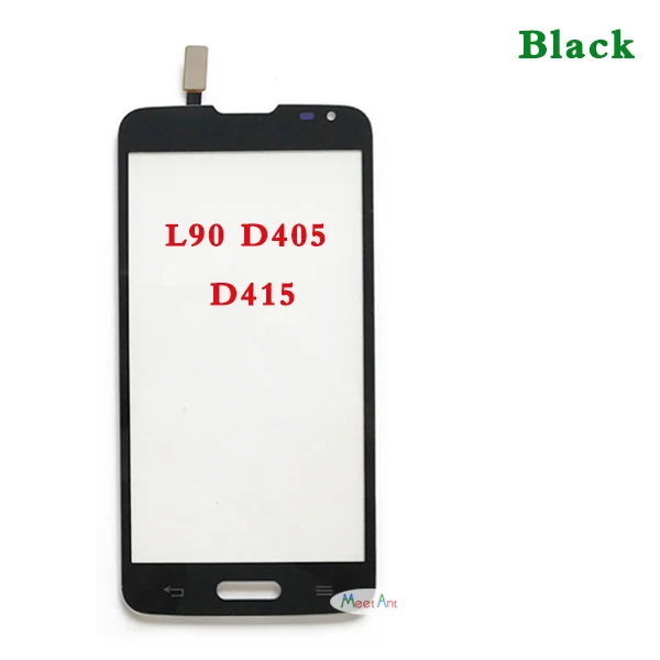 D405 Black No Tool Высокое качество 4," для LG L90 D405 D415 и L90 Dual D410 сенсорный экран дигитайзер сенсор внешняя Передняя стеклянная панель объектива - Цвет: D405 Black No Tool