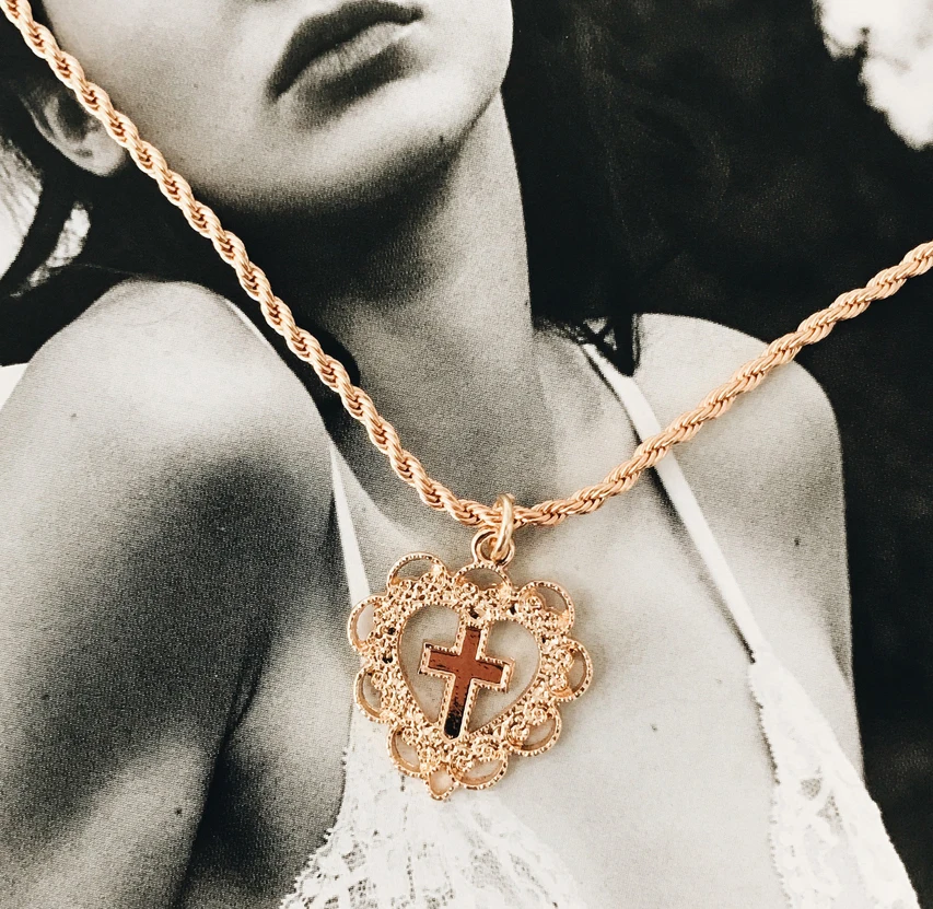 Coco & Willow винтажное ожерелье чокер для женщин золотой тон крест подвеска