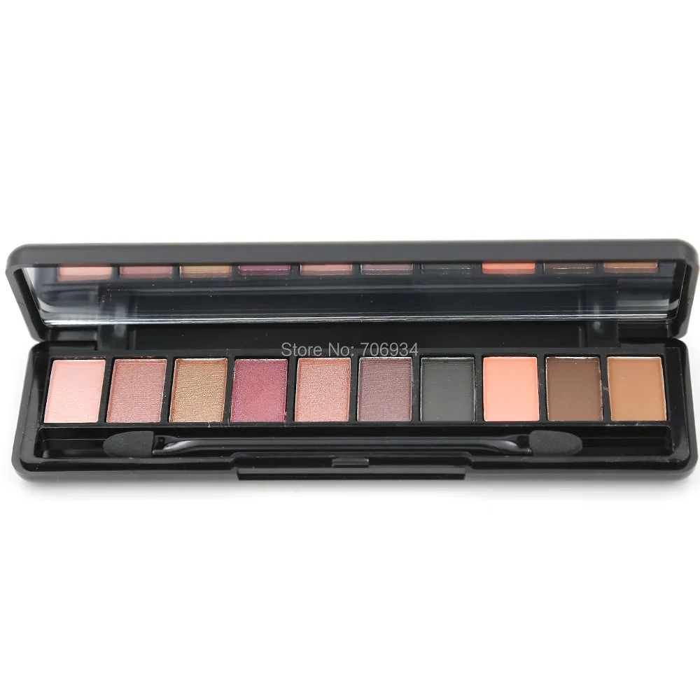 Палетка теней для век шоколадных мерцающие 1 шт. 10 цветов бриллиантовые тени|eye