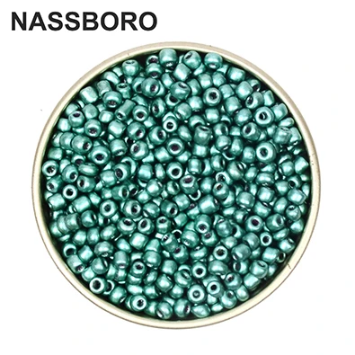GBP01 Approx.1000pcs 2MM Matellic Small SeedBeads Czech Glass Beads Charms Kralen Bead Spacers for Jewelry Making DIY Craft Wholesale - Цвет: GBP01