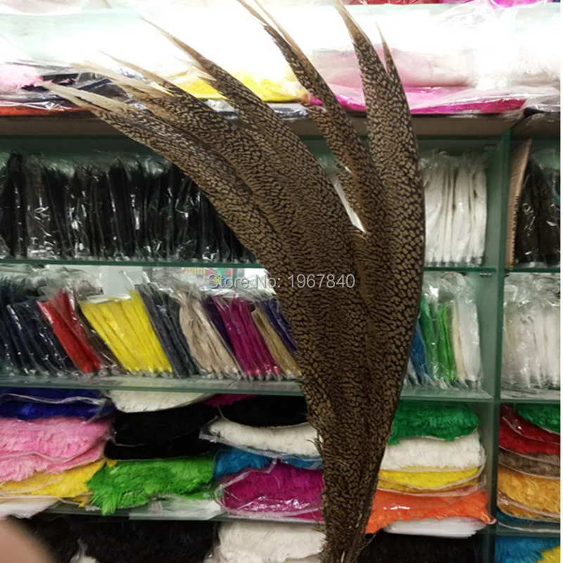 50 шт./лот Золотой фазан покрытый хвостовыми перьями длина 24 28 дюймов/60 70 см