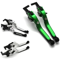 with logo motorcycle frame ornamental foldable brake handle extendable clutch lever for kawasaki zzrzx1400 s version