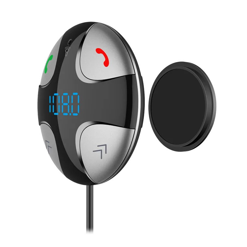JaJaBor FM трансмиттер Bluetooth Car Kit Автомобильный беспроводной A2DP Аудио музыкальный приемник Handsfree Car MP3-плеер Цифровой светодиодный дисплей