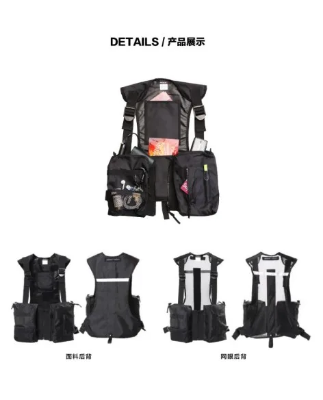 Reflective Stripe hip-hop kanye west Chest Rig Military tactical chest bag Functional package prechest Tactical vest | Багаж и сумки