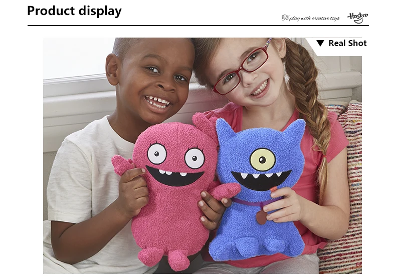 Hasbro уродливые куклы с изображением звуков быка, мягкая плюшевая игрушка, говорящая на 11 дюймов, высокий Мокси и уродливая собака, костюм для детей, играть в UglyDoll
