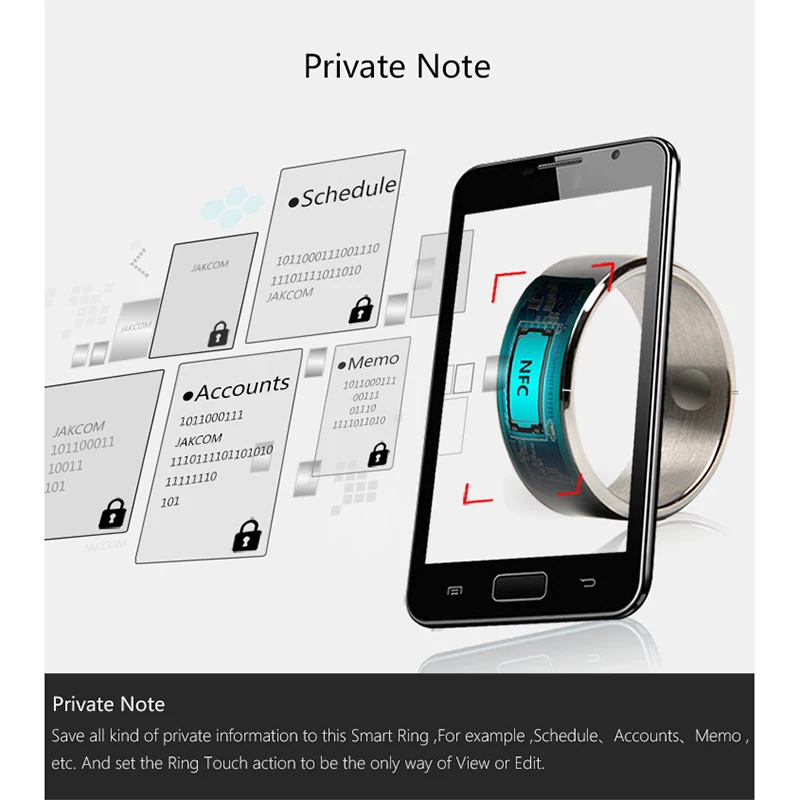 Jakcom(MJ02) умное кольцо удобное R3 R3F таймер 2 волшебных пальца NFC водонепроницаемое кольцо для смартфона белый черный цвет с коробкой
